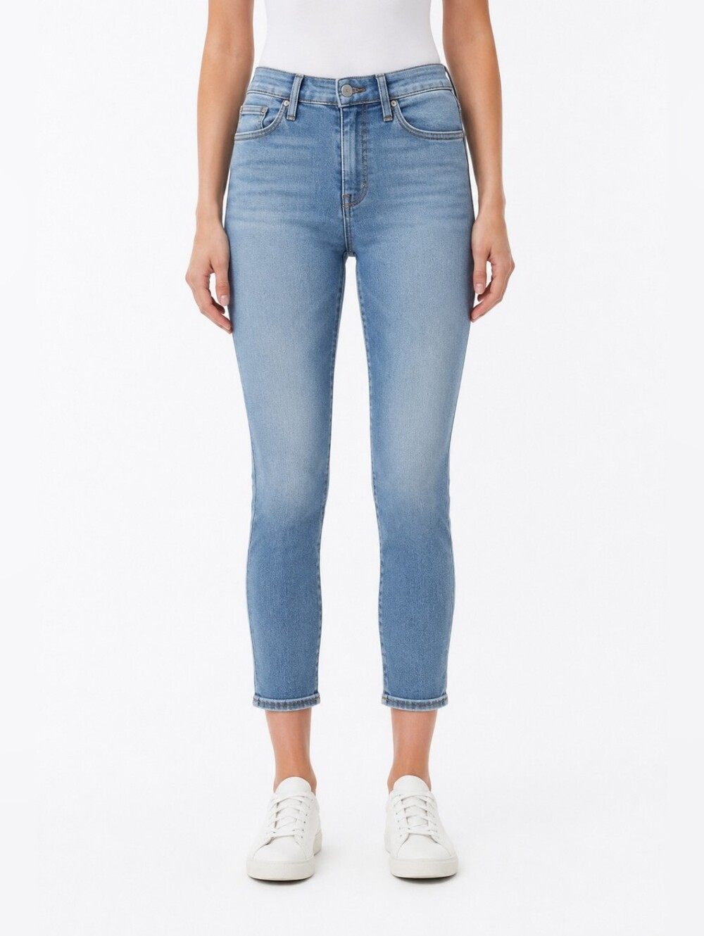 Joe's Jeans Brenda High Rise Cropped Skinny Jeans Size 31 Light Wash